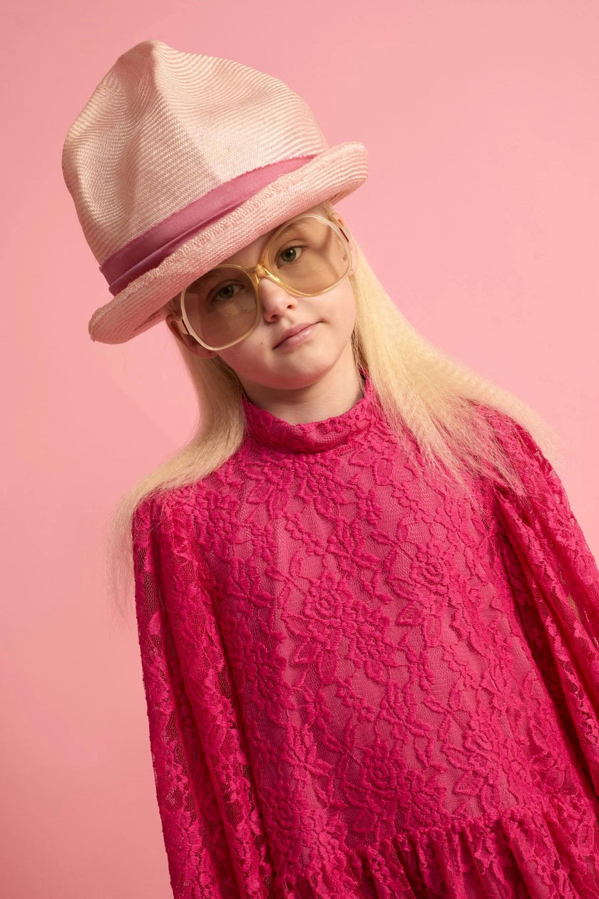 Lace Dress Fuchsia