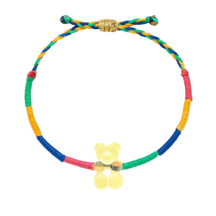 Kids Yellow Gummy Bear Rainbow Bracelet