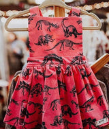 Baby Pinafore Dress in Dino