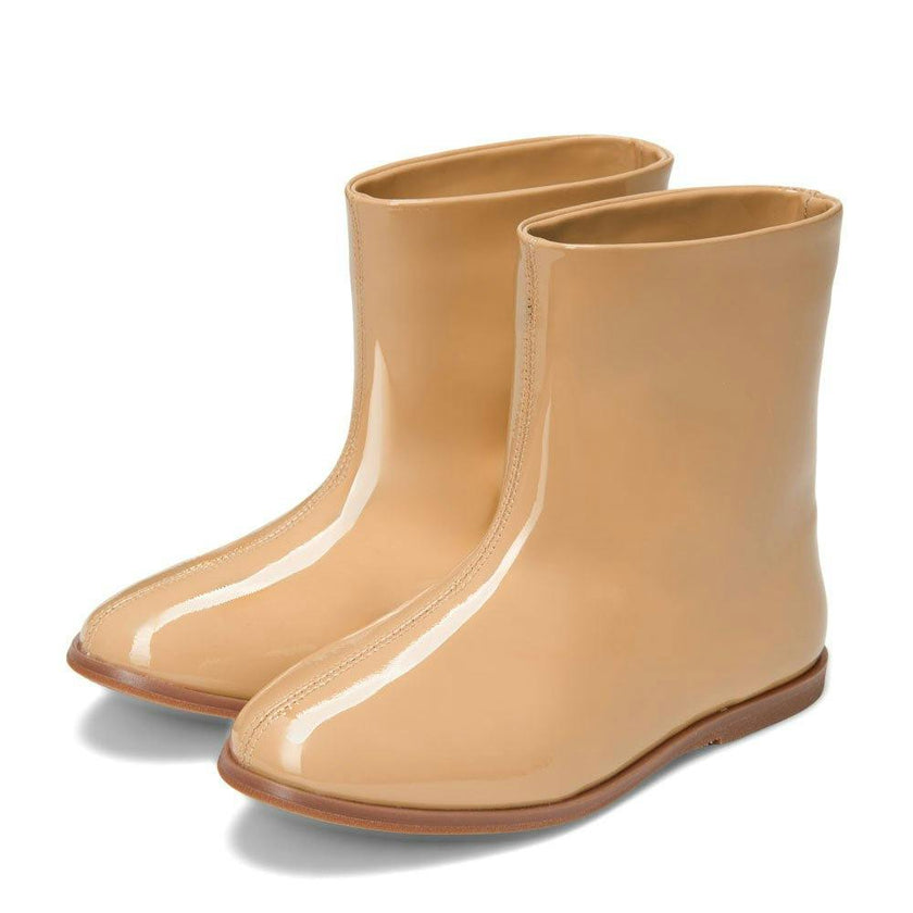 Lila Patent Leather Straight Boots
