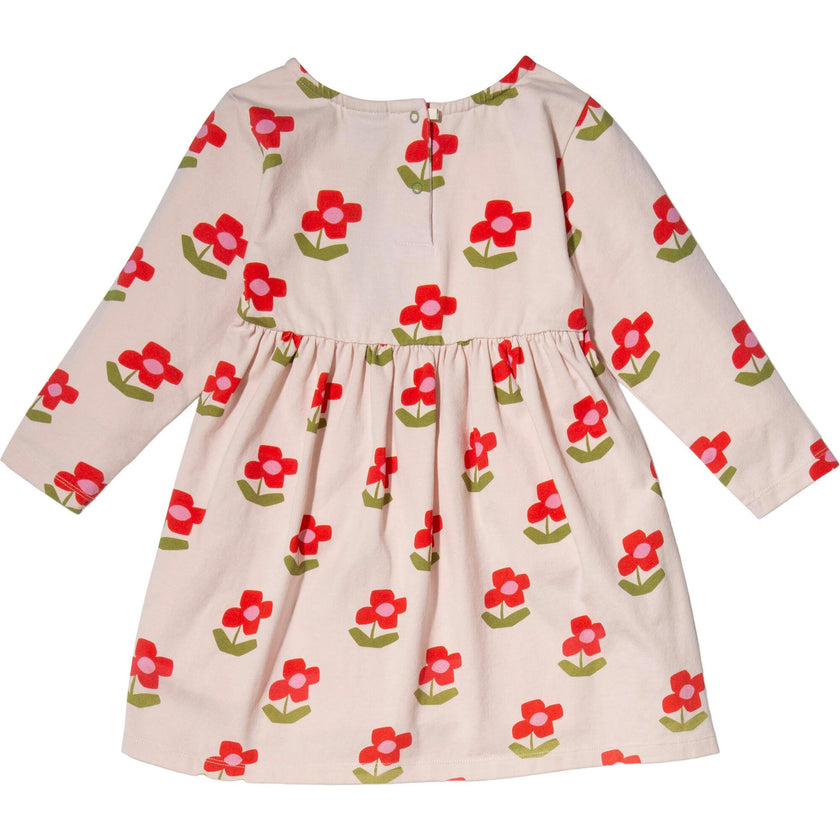 Recycled Jersey Flowers Kid Dress