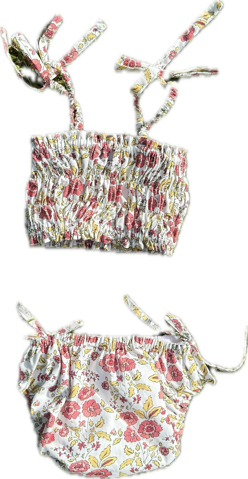 Arena Girls' Bikini – Red Floral Print