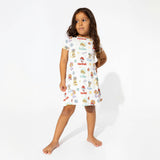 PAW Patrol: Playful Pups Bamboo Girls' Short Sleeve Dress