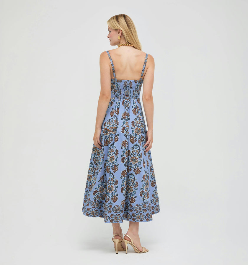The Margot Dress -  Stowell Medallion Iris