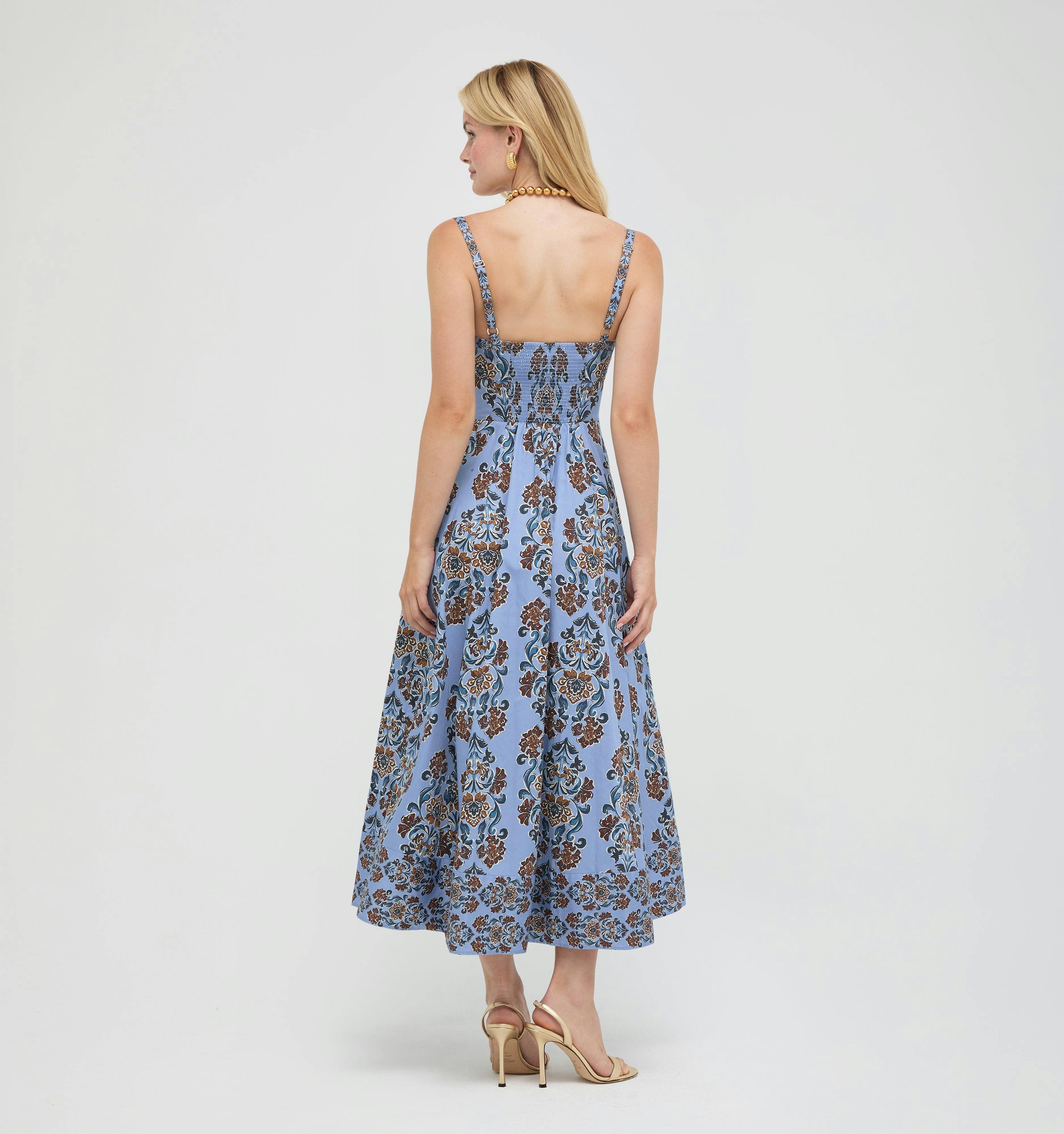 The Margot Dress -  Stowell Medallion Iris