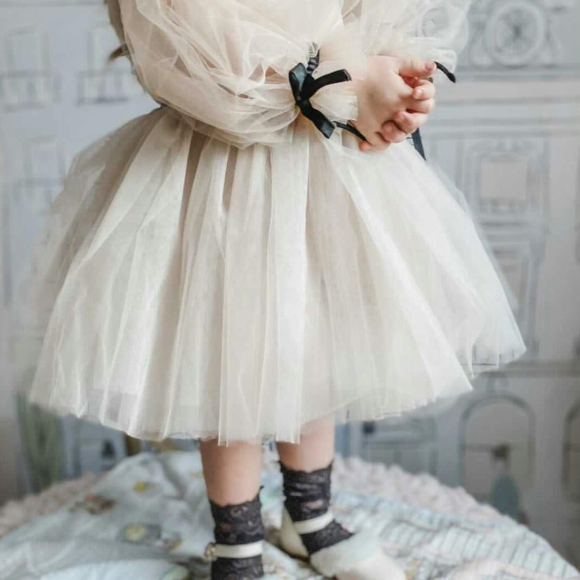 Coco-Caramel Tulle Dress