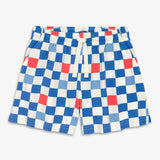 Clearance kids park short in checkerboard
