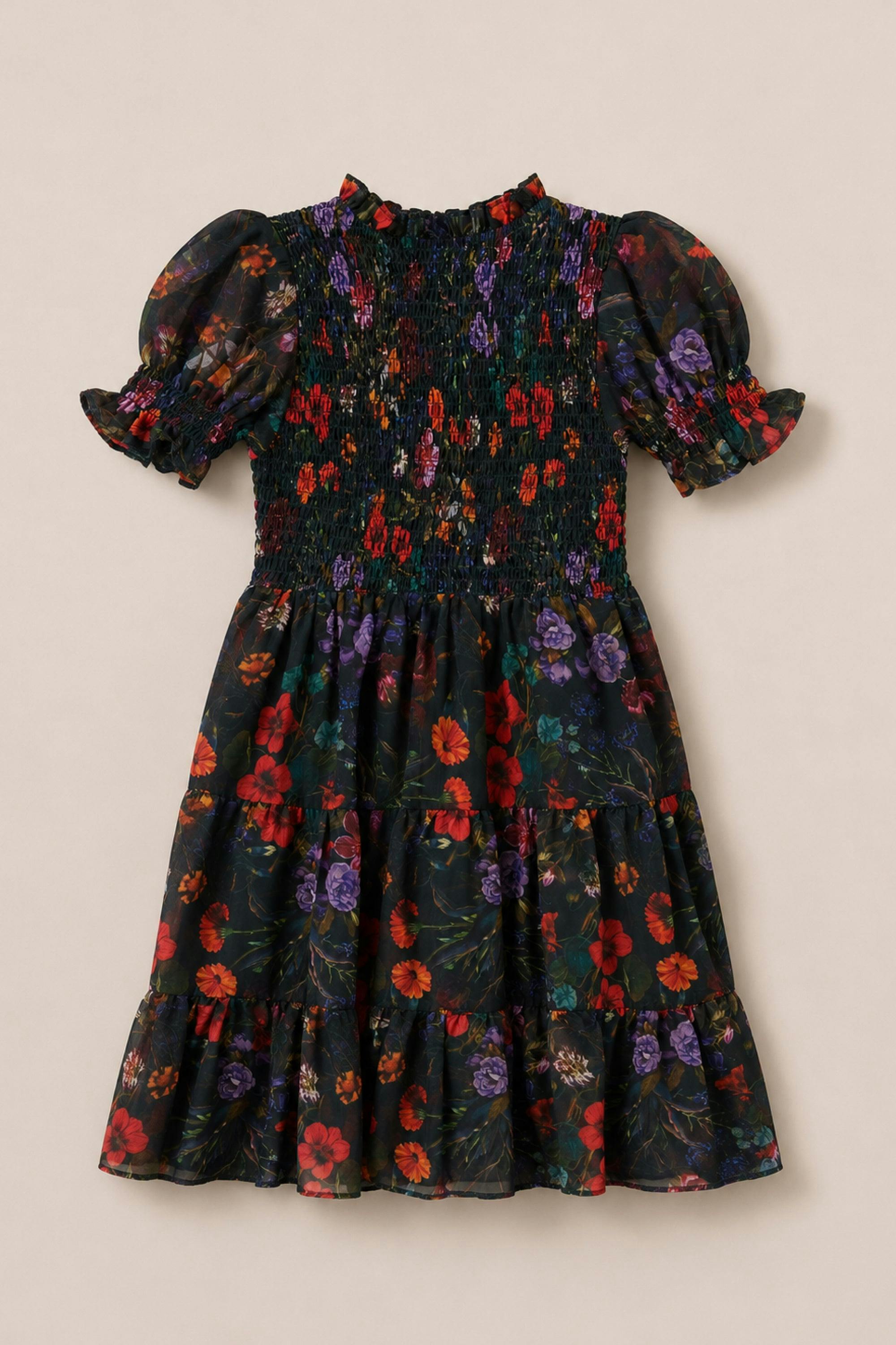 Mini Cordelia Dress in Evergreen Vivid Meadow