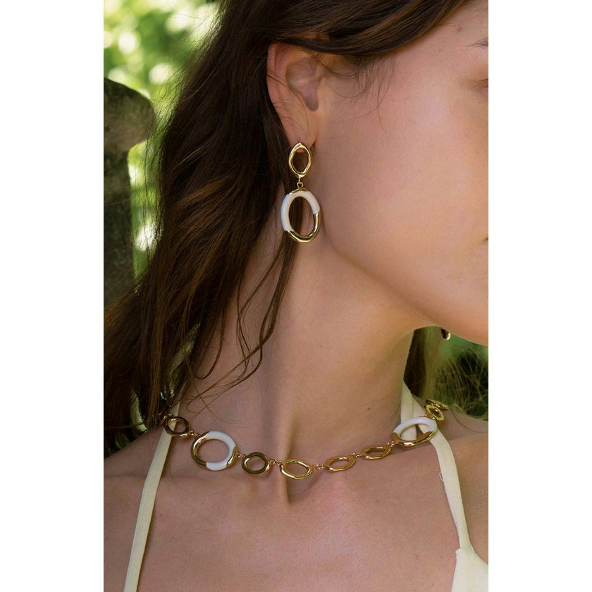 Time Ripples Round Necklace