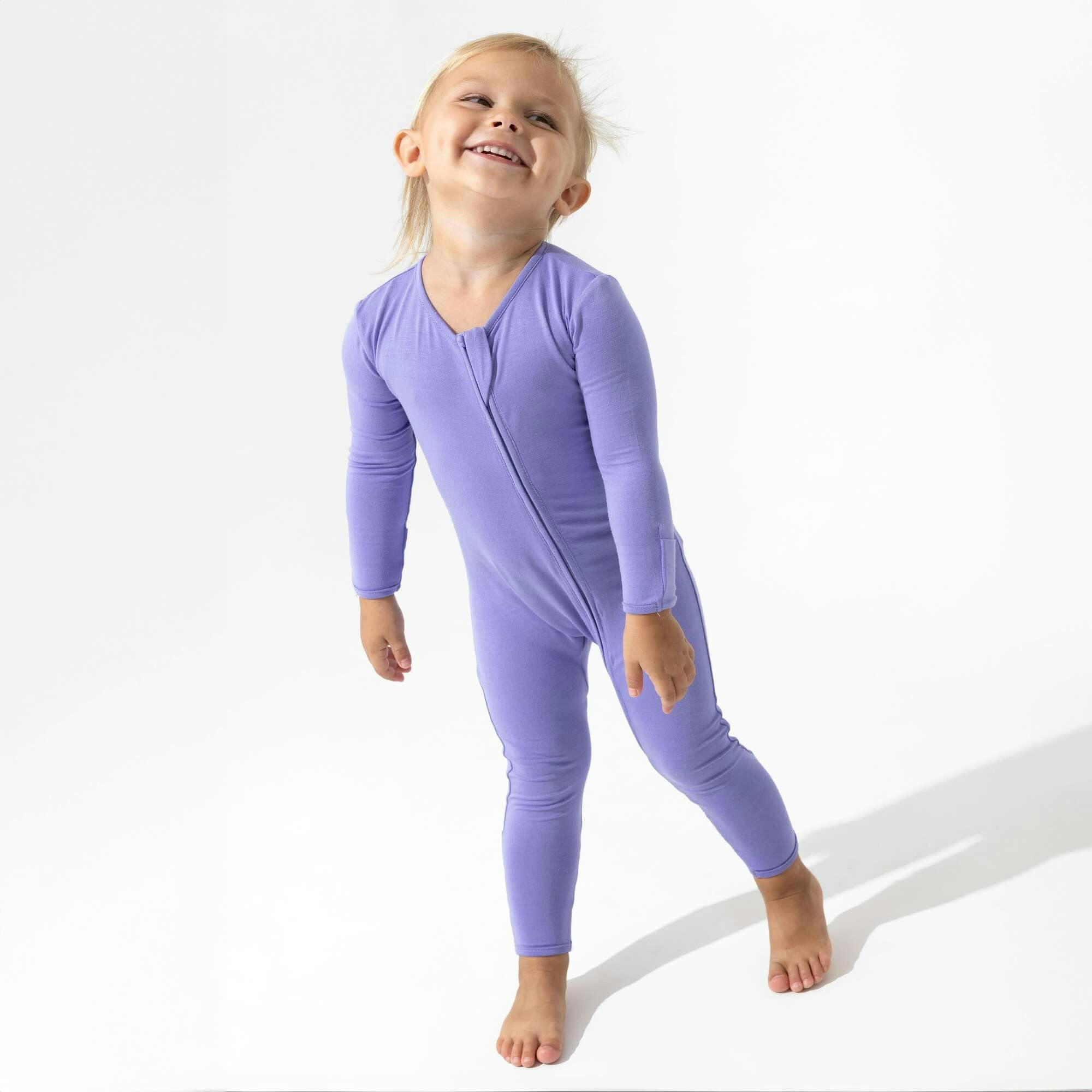 Poppin Purple Bamboo Convertible Footie