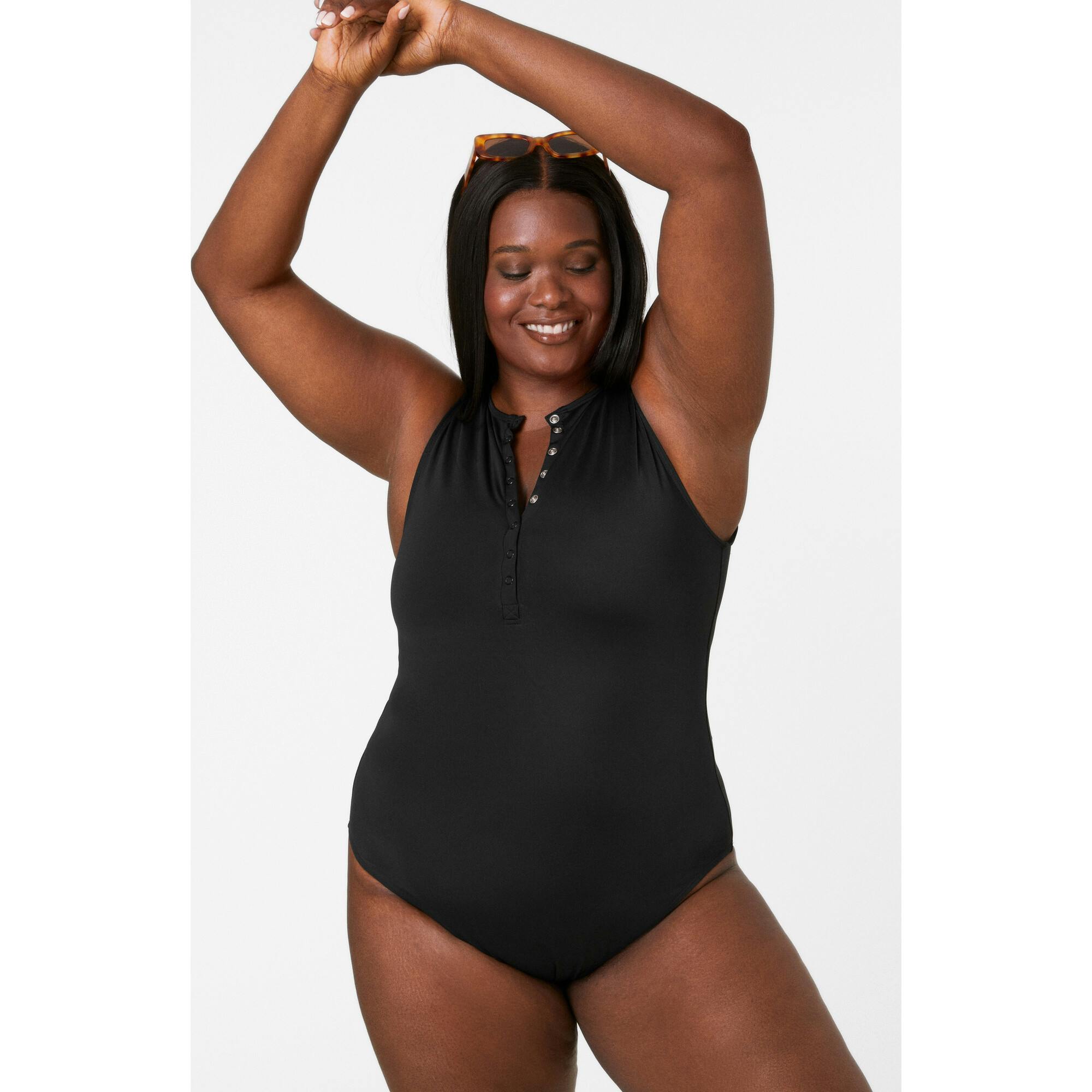 The Malibu One Piece - Eco Nylon - Black - Classic