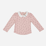 Camila White Collar Top
