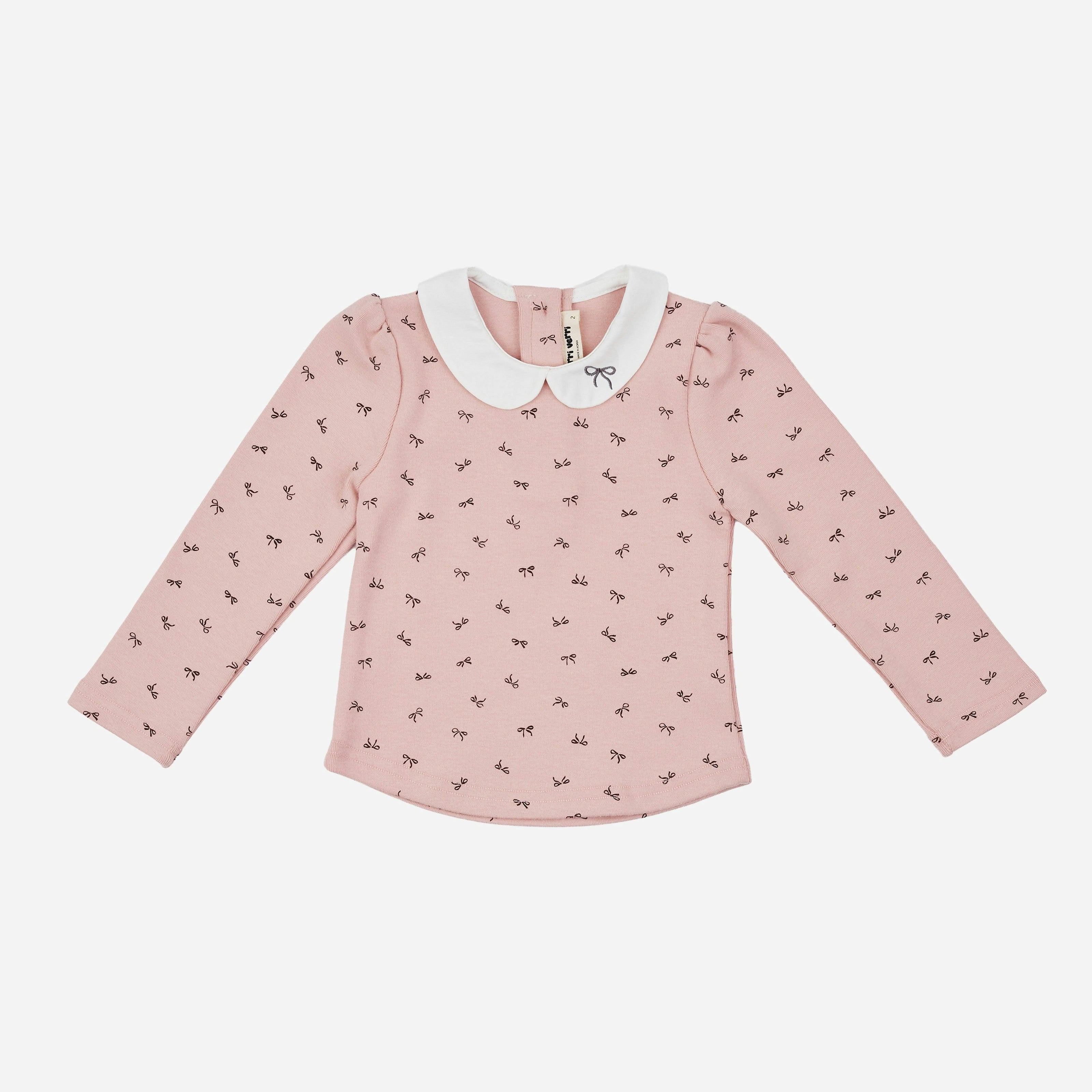 Camila White Collar Top