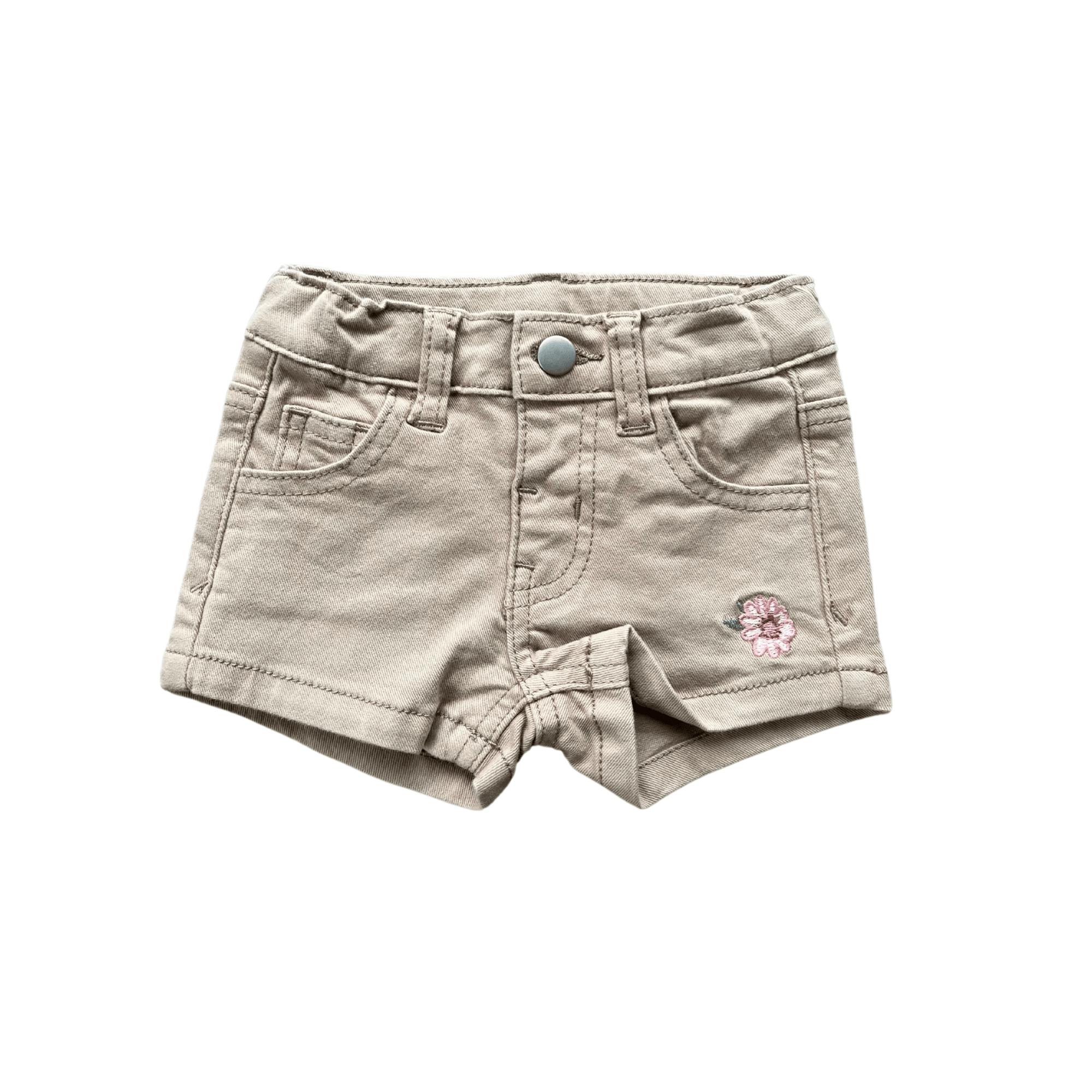 Girl's Twill Shorts Khaki