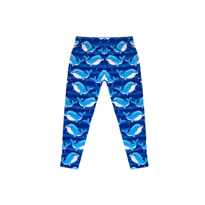Under The Sea Ocean Water Dolphin Bamboo Bamboo Pants