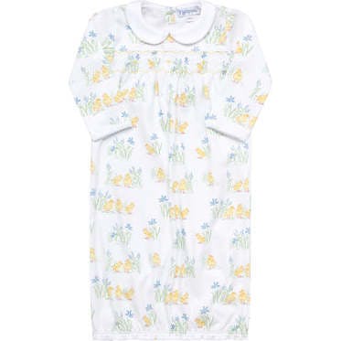 Chicks Print Smocked Gown