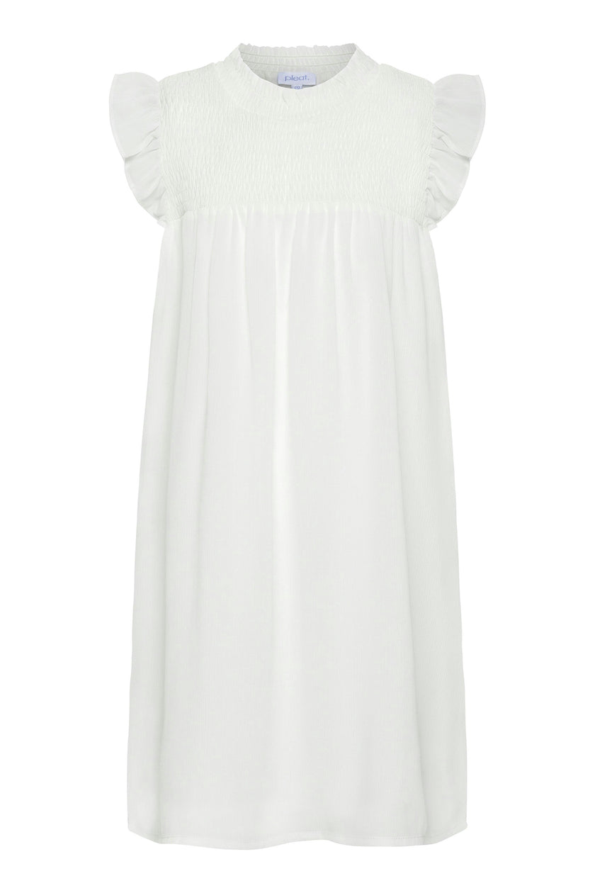 Lottie Dress Sleeveless White