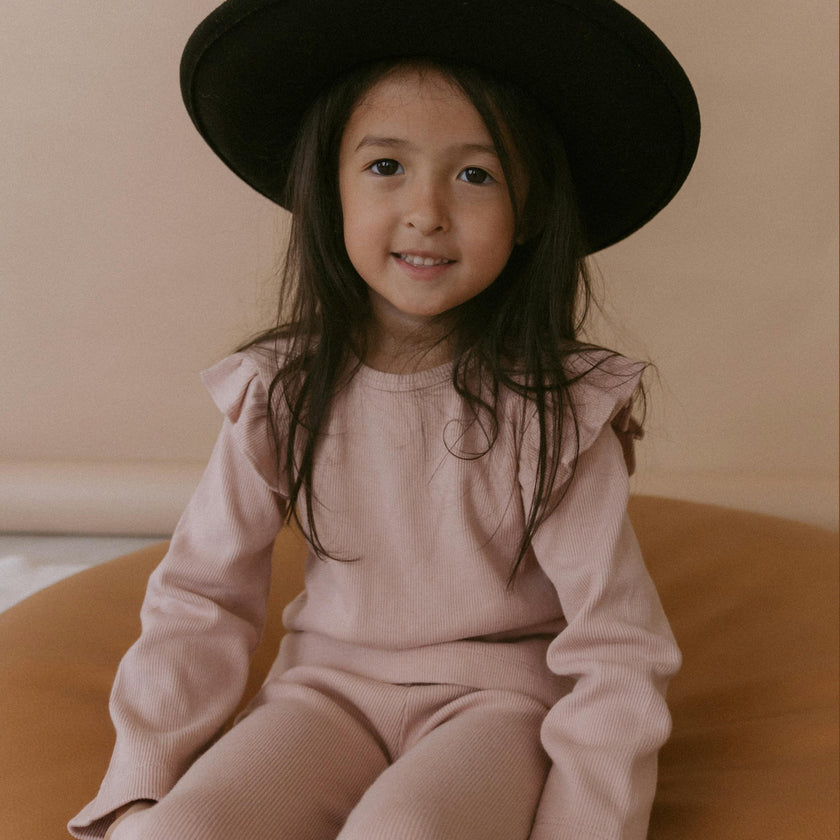 Organic Ruffle Long Sleeve Top Set of 2