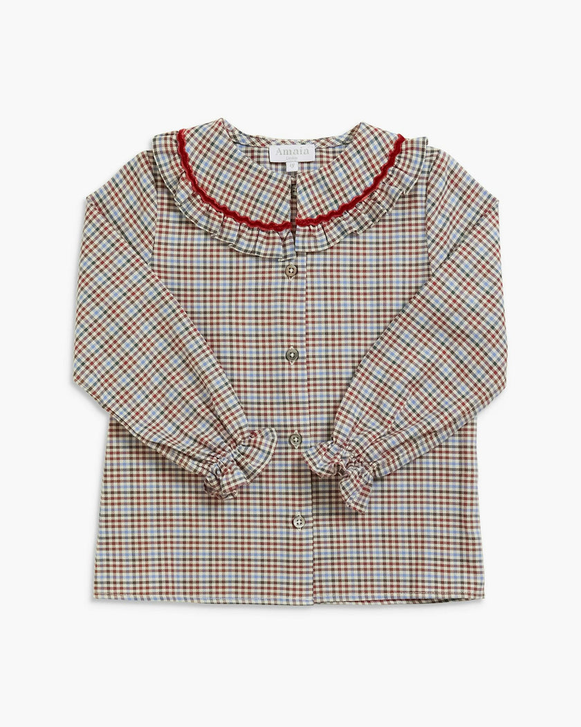 Grenelle Blouse Multico Check Twill
