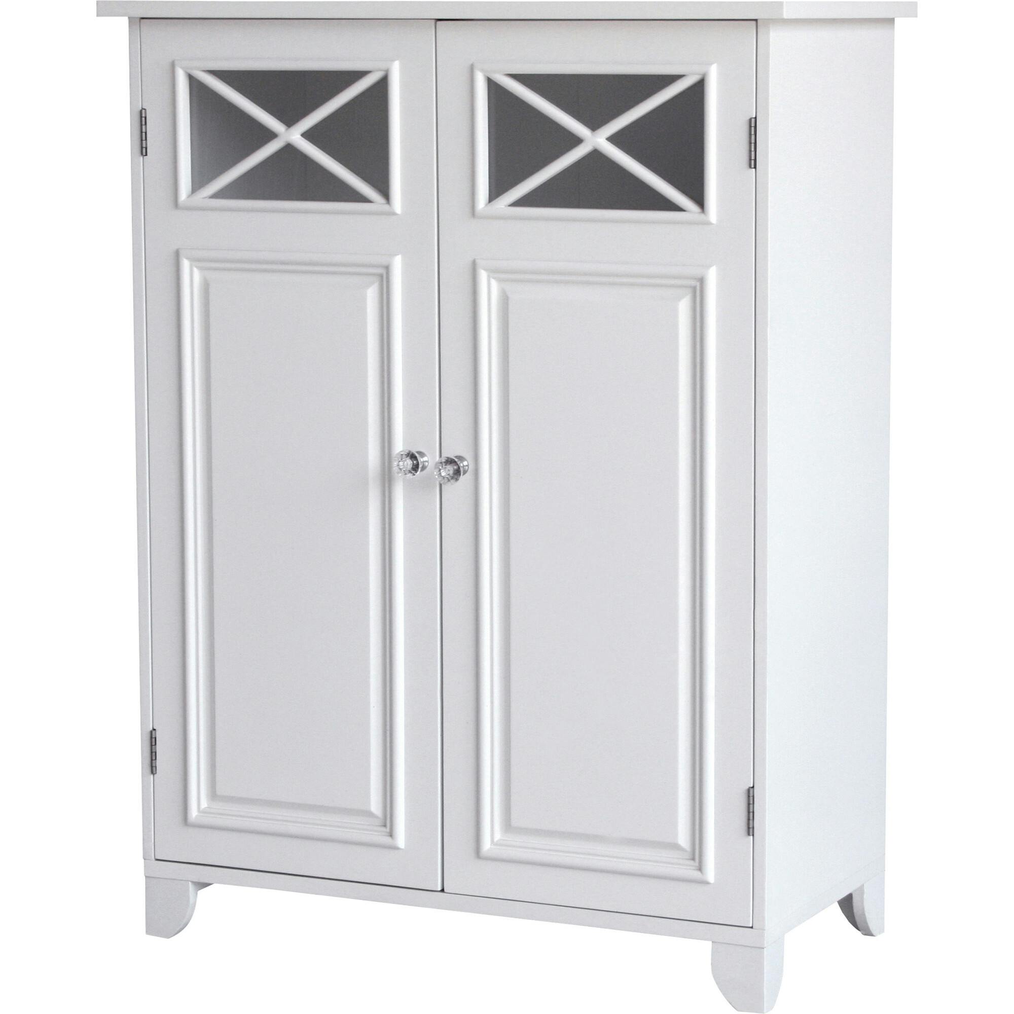Dawson Wooden Floor Cabinet with Cross Molding and 2 Doors