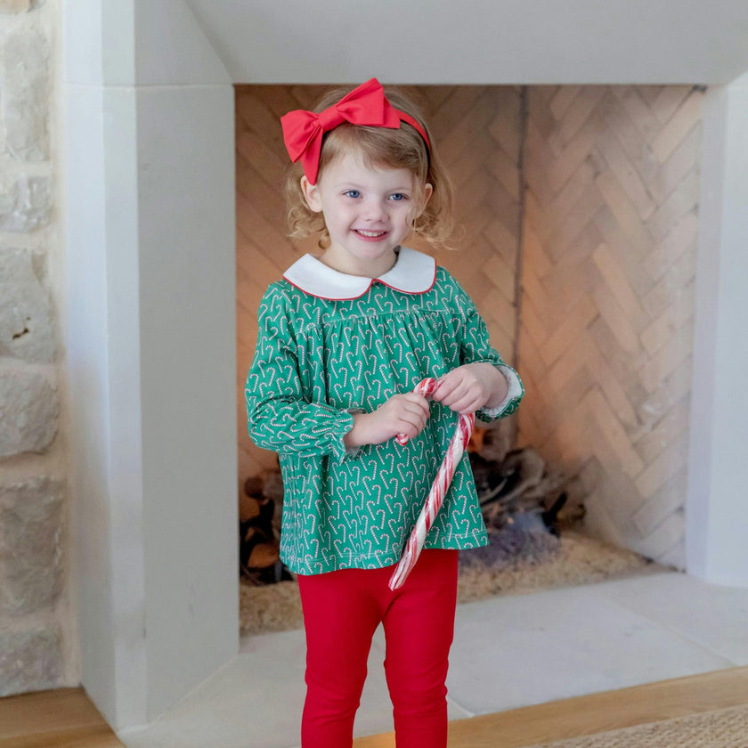 Morgan Set Girls' Legging Set Candy Cane Lane