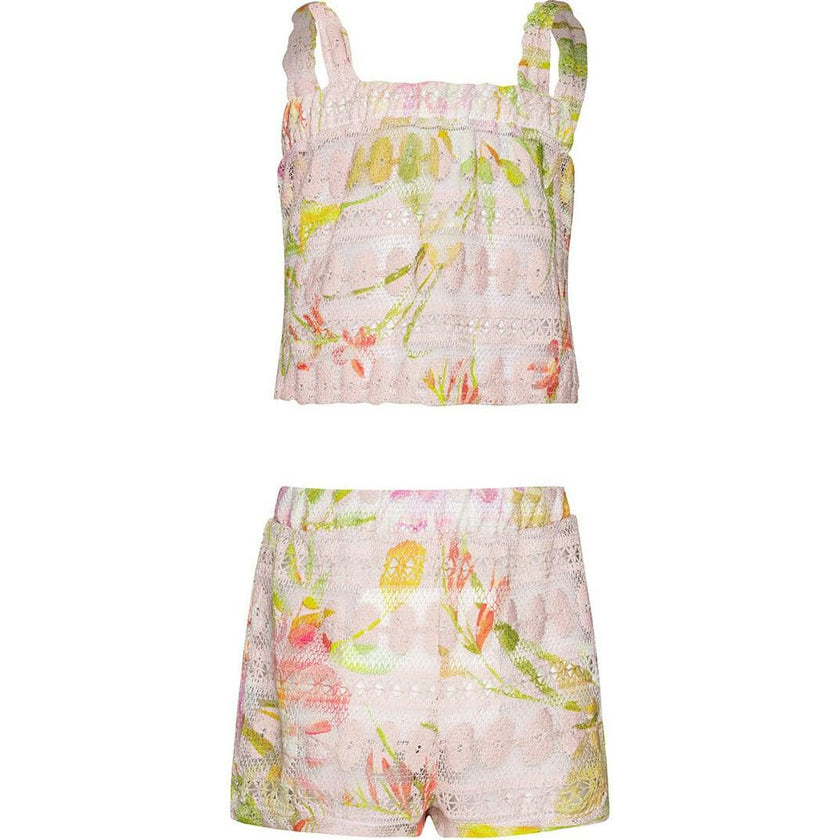Petal Pink Lainey Lace Set, Florals