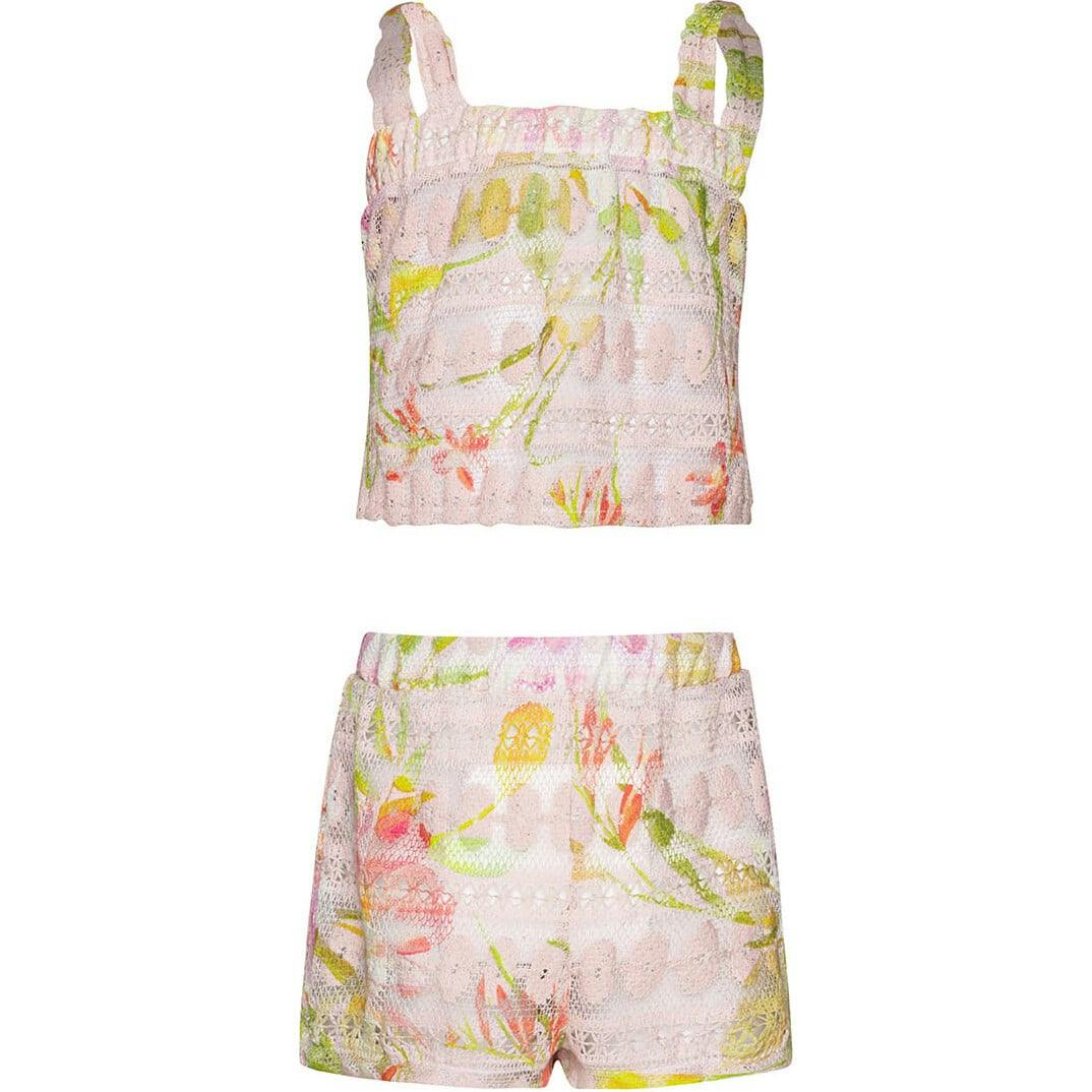 Petal Pink Lainey Lace Set, Florals