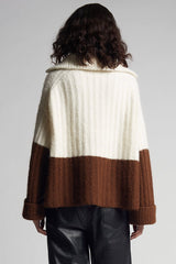 UMA COLOR-BLOCK PONCHO