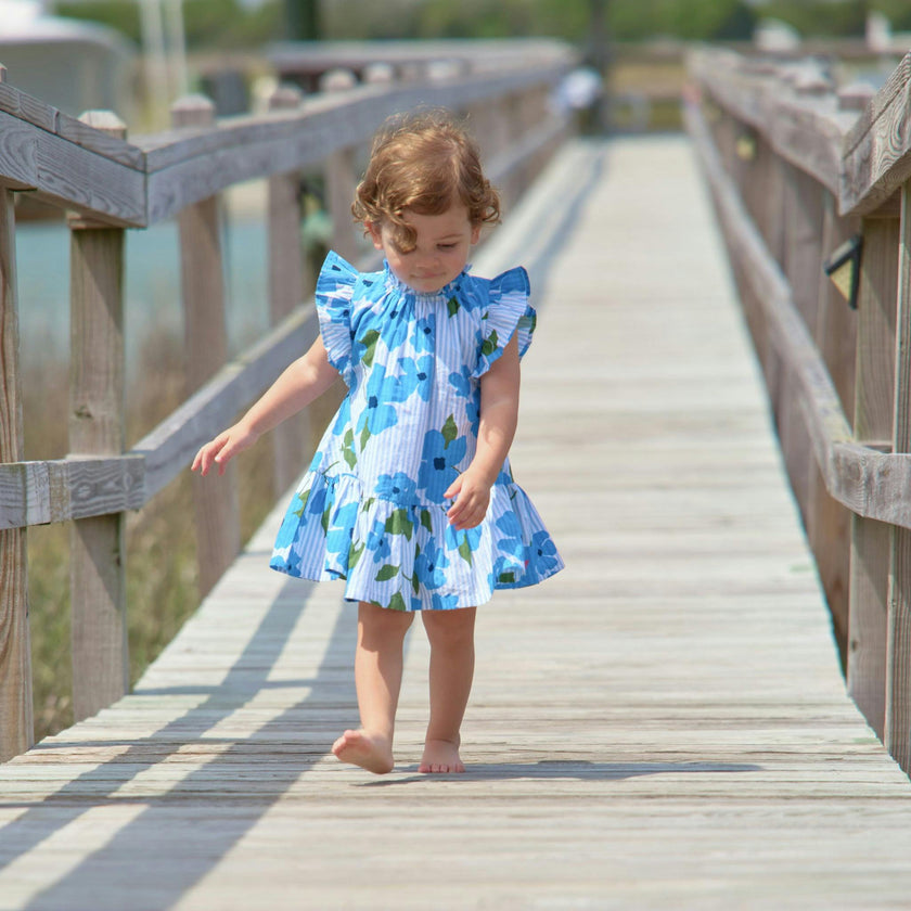 Baby Girls Harper Dress Set - Hibiscus Floral