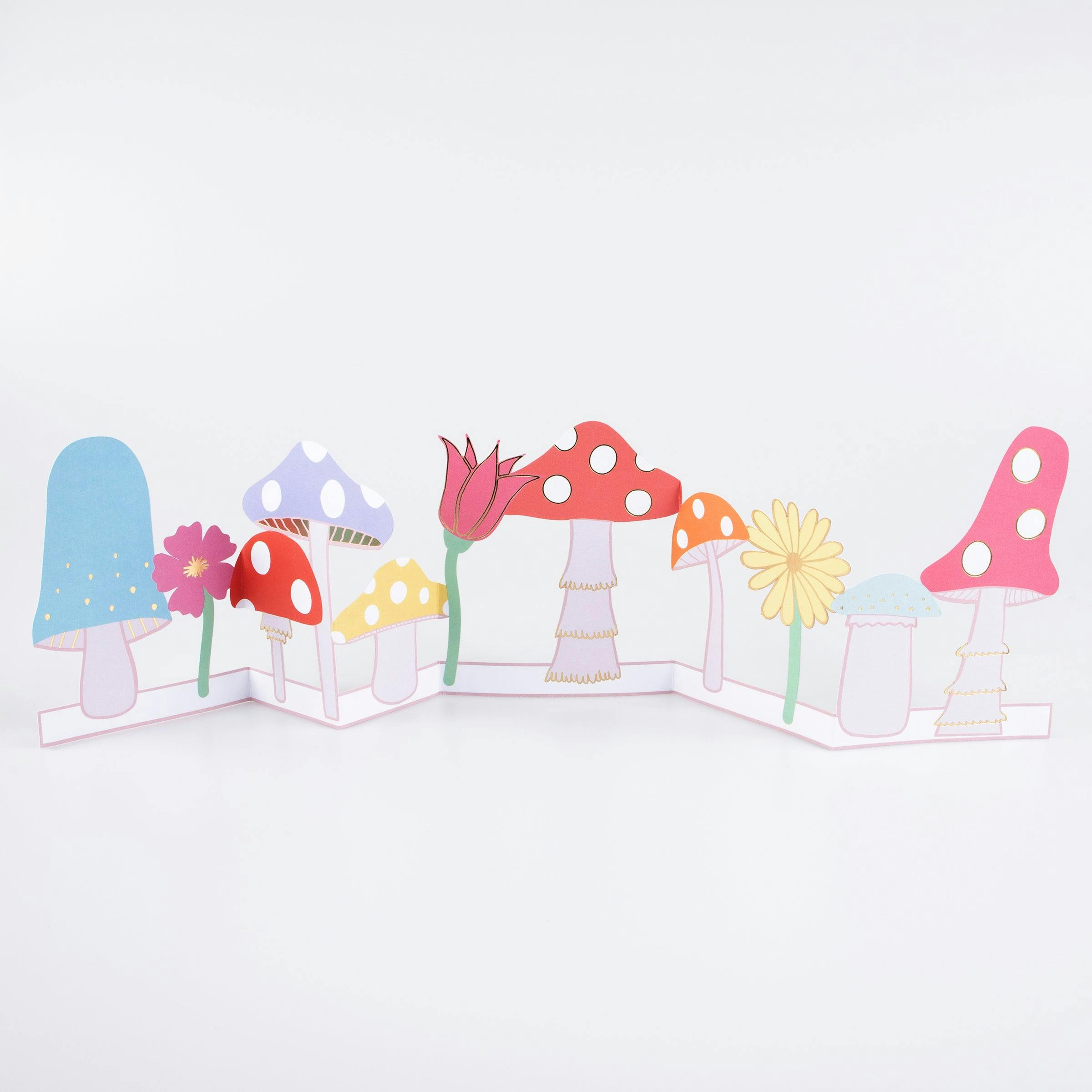 Mushroom Concertina Card