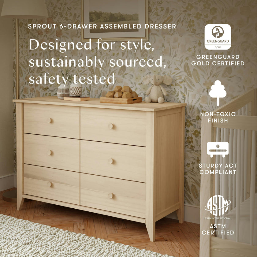 Sprout 6-Drawer Dresser (48")