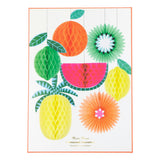 Tropical Fruit Honeycomb Decorations