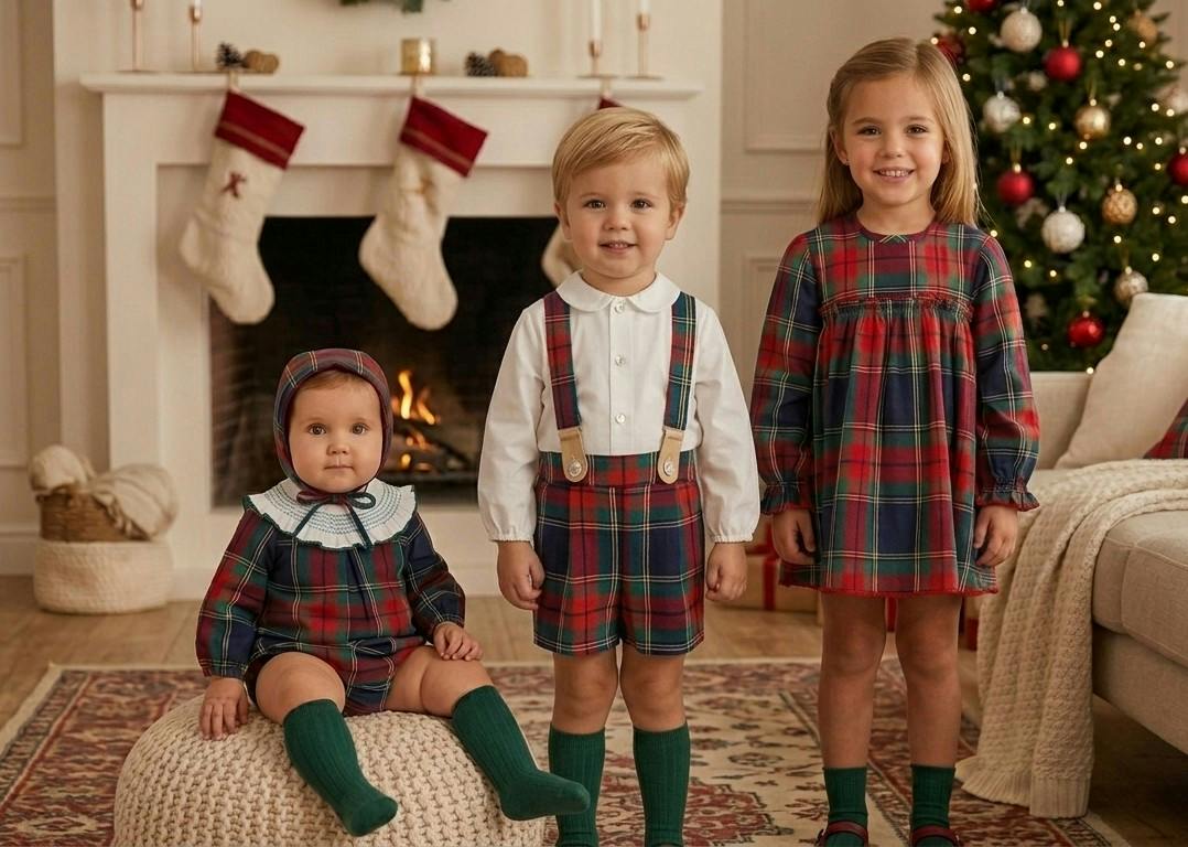 Tartan Suspender Set