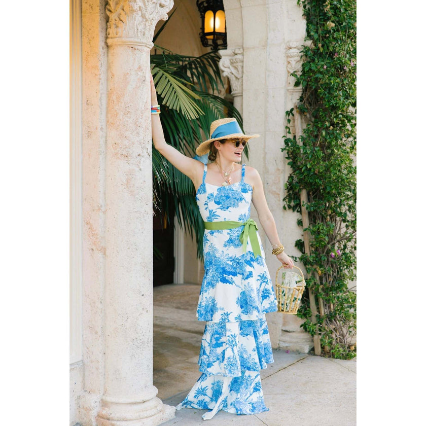 Women's Zinnia Classic Short Brim Long & Thin Grosgrain Ribbon Sun Hat, White