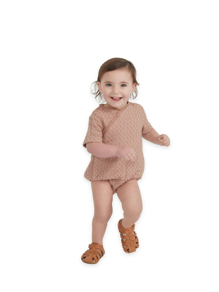 Textured Waffle Romper