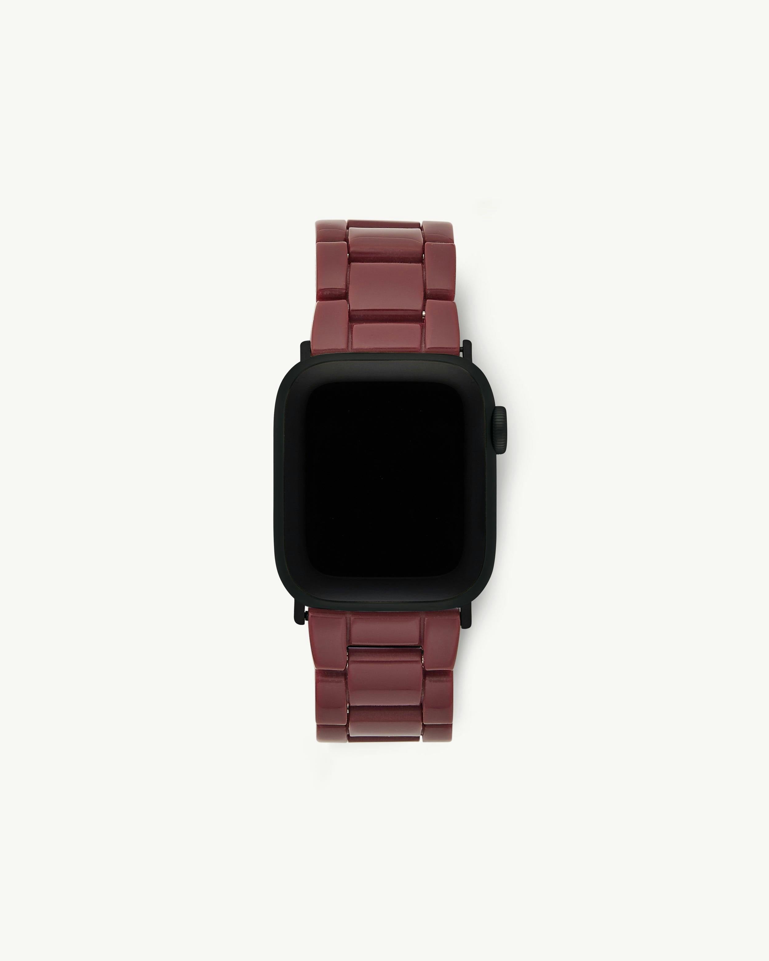 Apple Watch Band in Oxblood