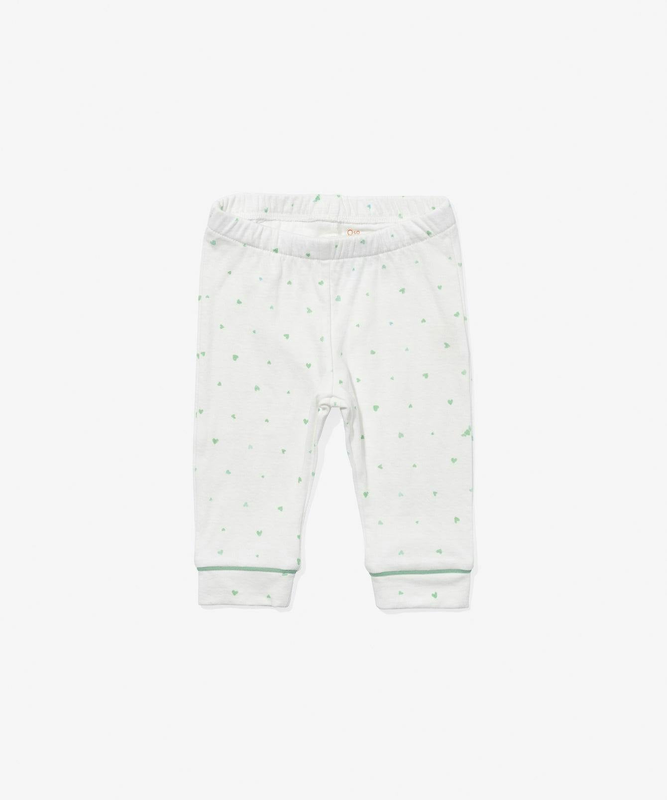 Andy Baby Legging, Seafoam Hearts
