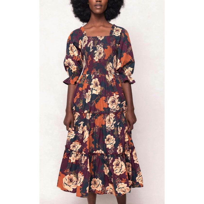 Madeline Dress in Equinox Rose