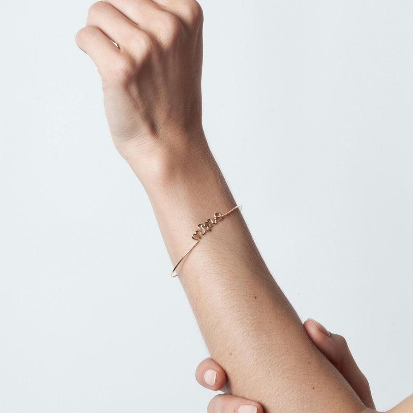 Women's Original Personalized Bracelet, 14k Yellow Gold