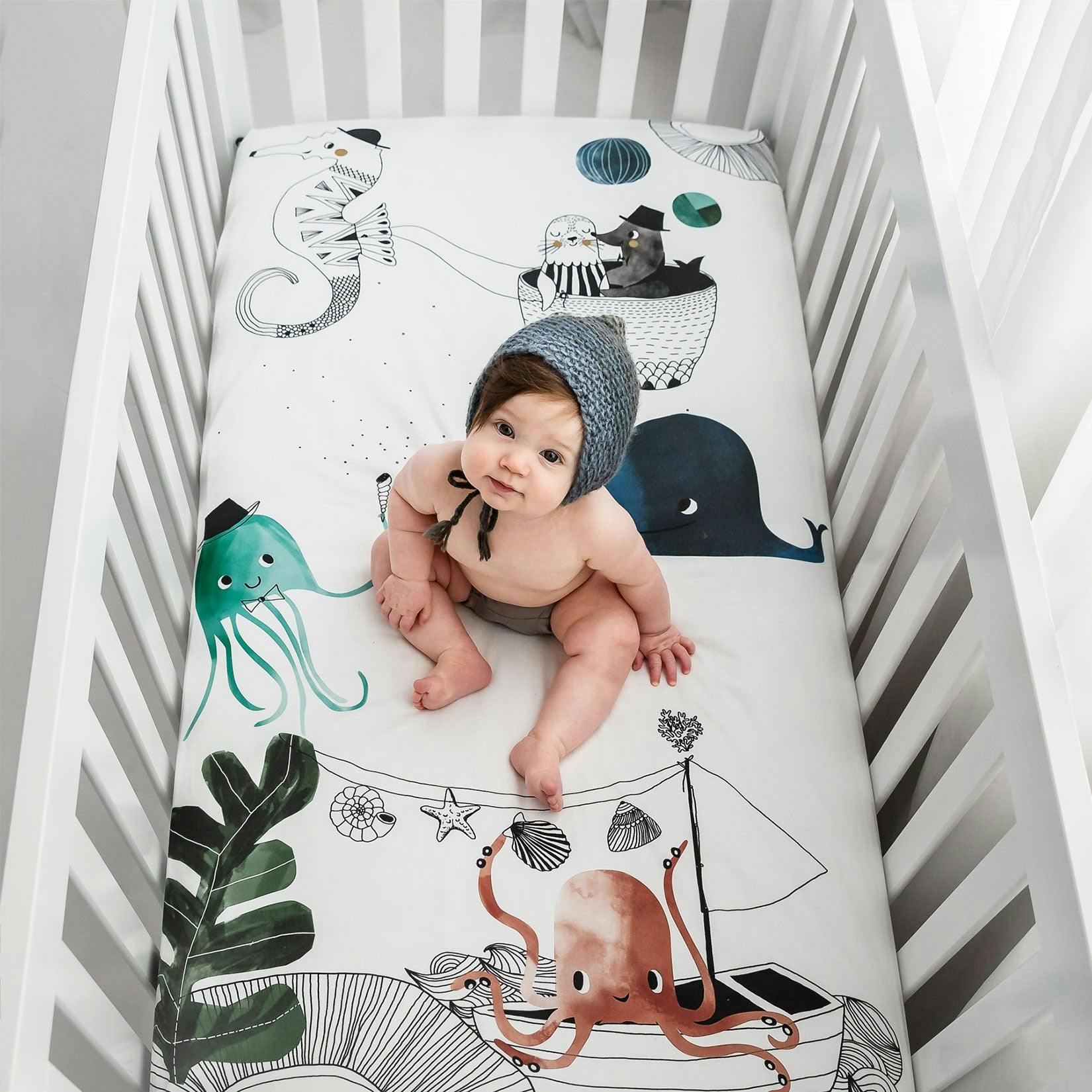Underwater Love Standard Crib Sheet