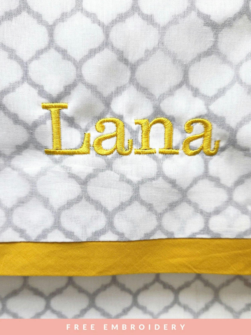 Luxe Natural Cotton Receiving Blanket