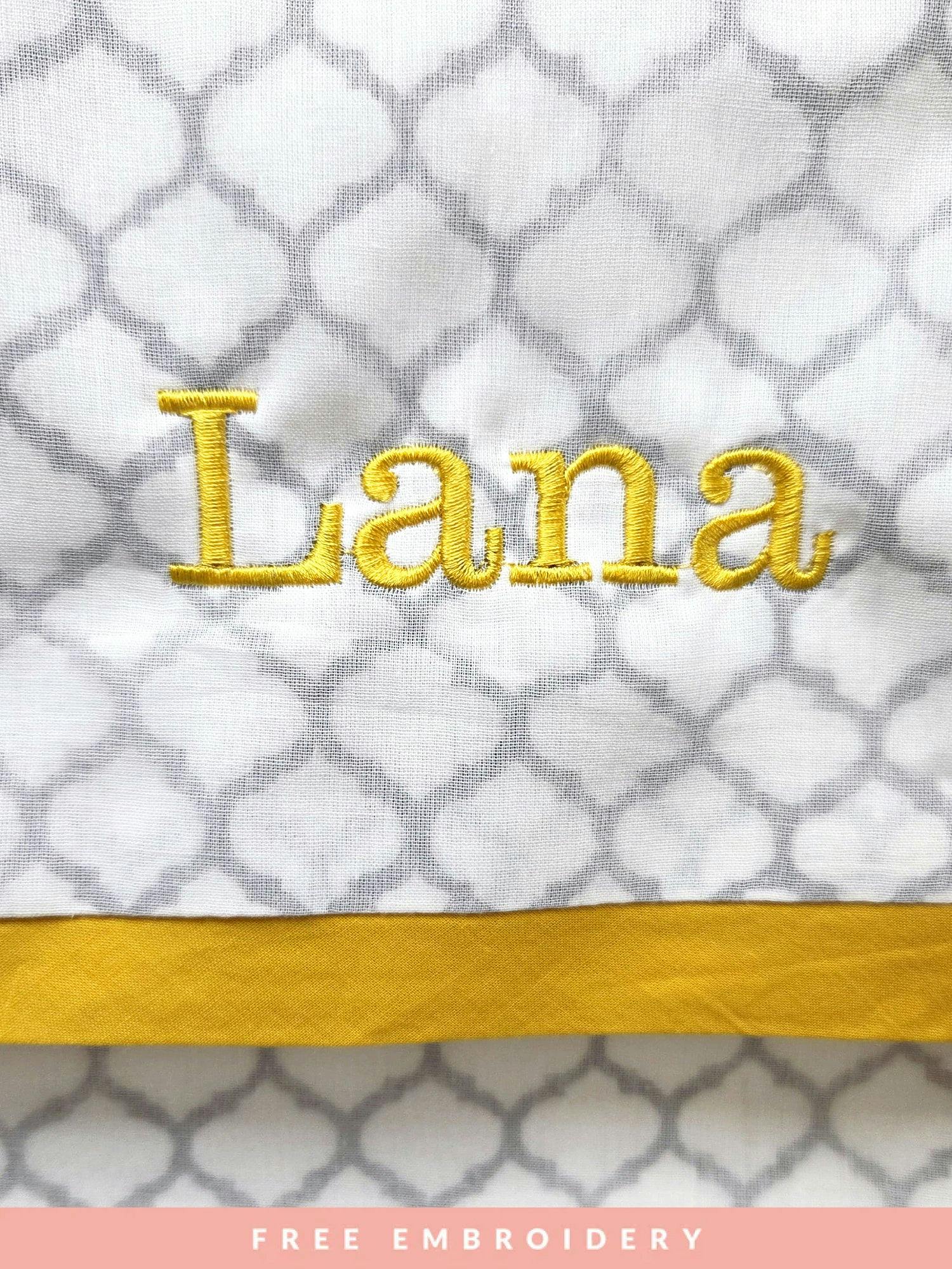 Block-Printed Cotton Dohar