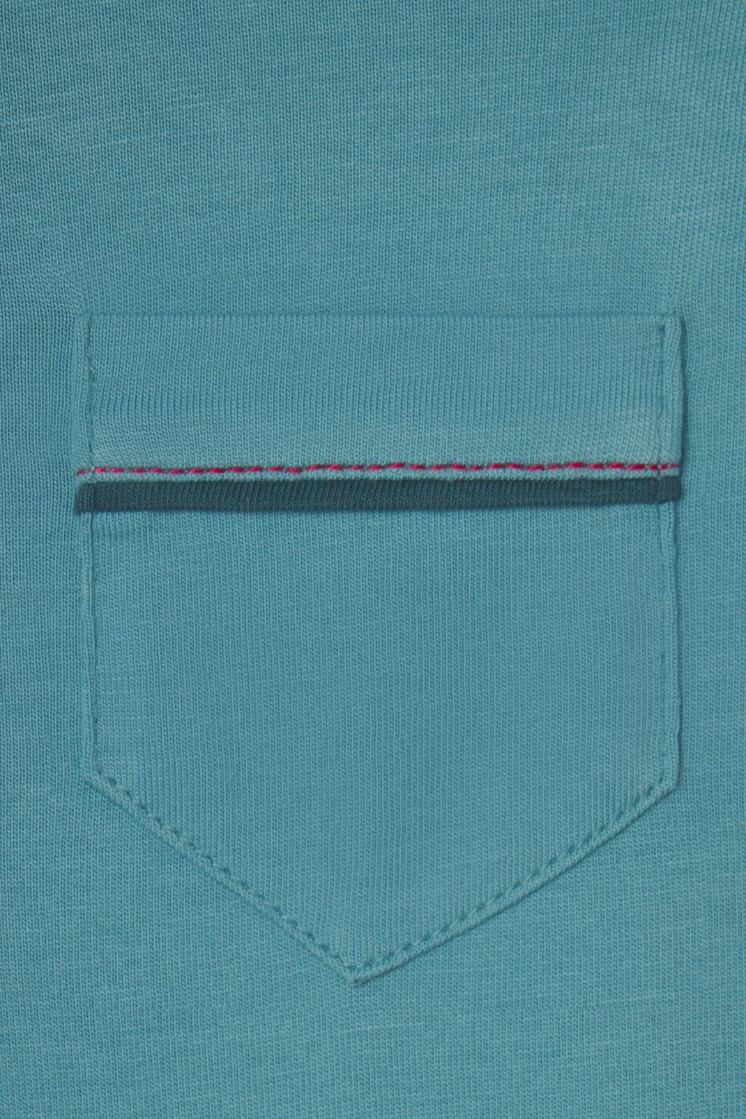 Jackson Long Sleeve Polo in Adriatic Blue