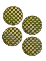 Set of 4 Handwoven Lido Verde Chargers