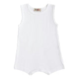 White Sleeveless Modal Shortie