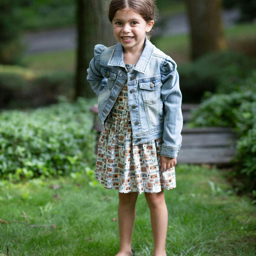 Puff Sleeve Denim Jacket
