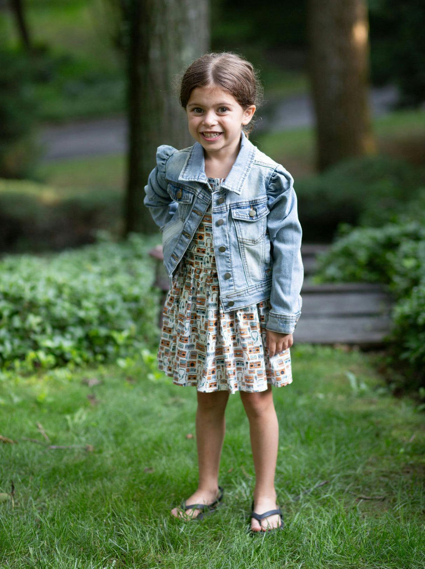 Puff Sleeve Denim Jacket