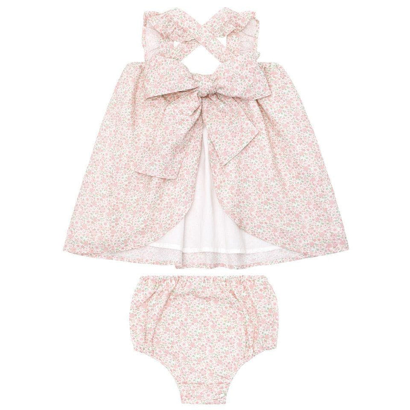 Baby Antique Floral Flutter Tank Bloomer Set