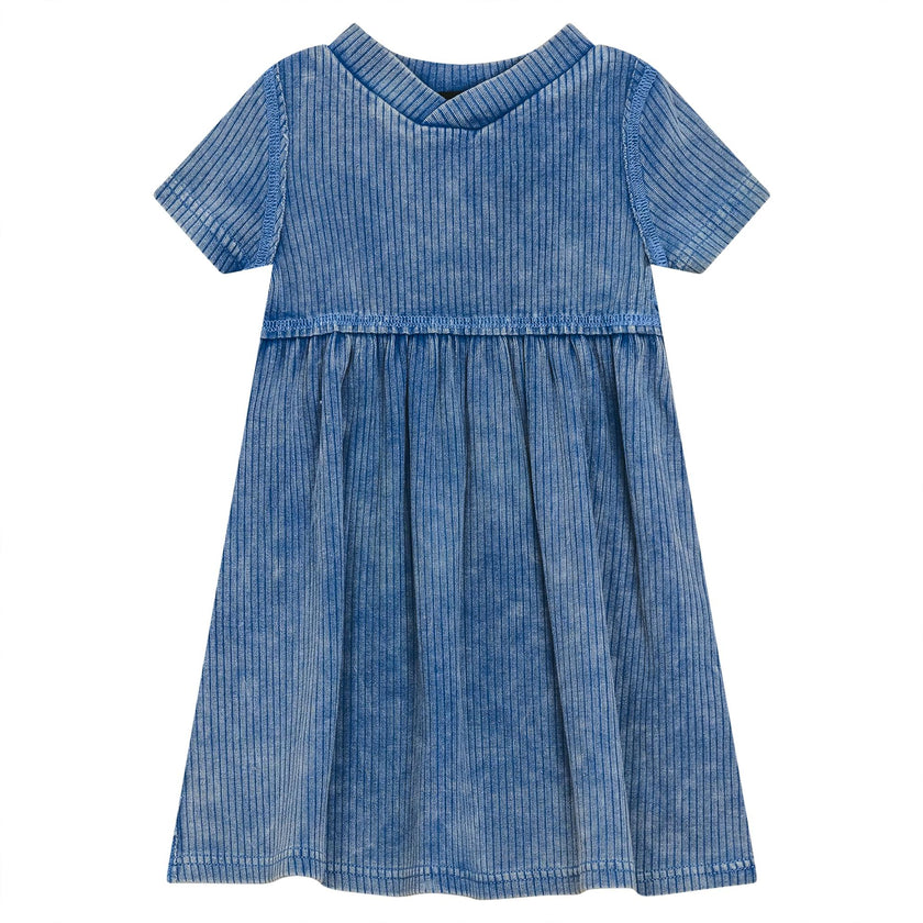 Distressed Ribbed Dress