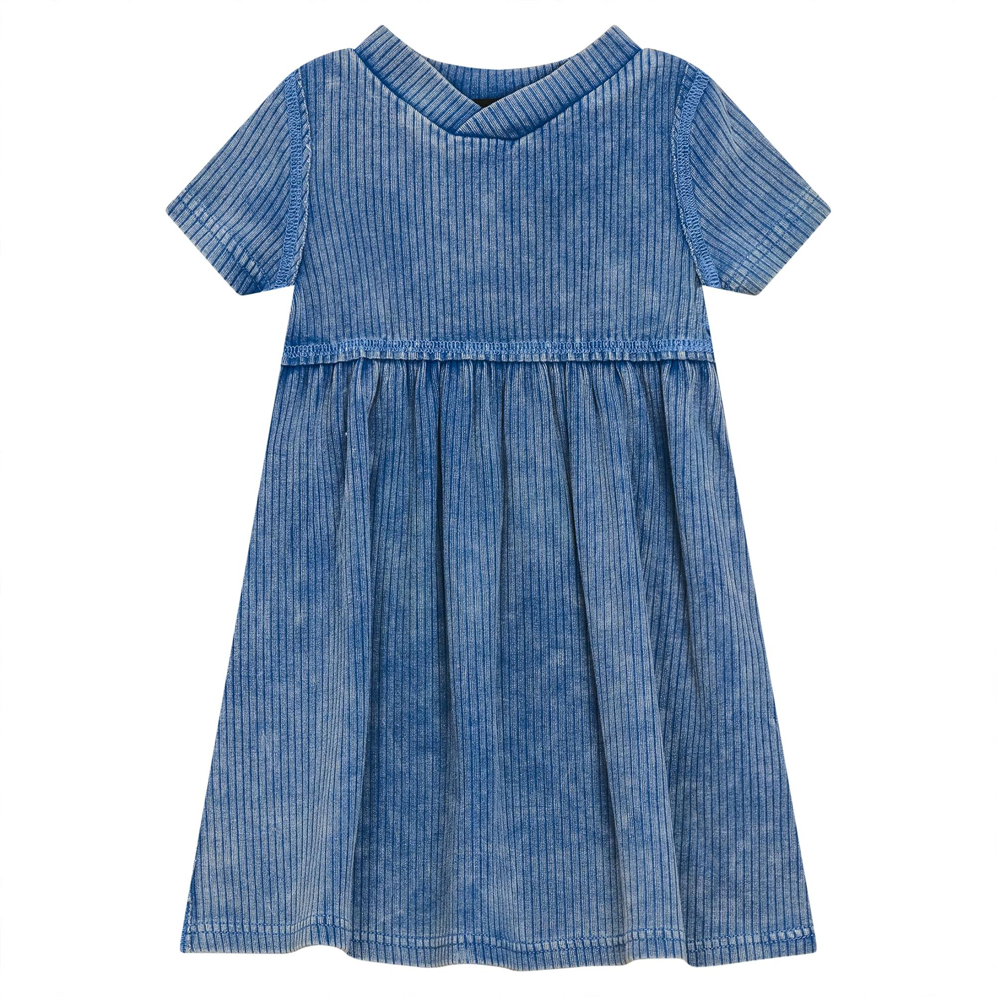 Distressed Ribbed Dress